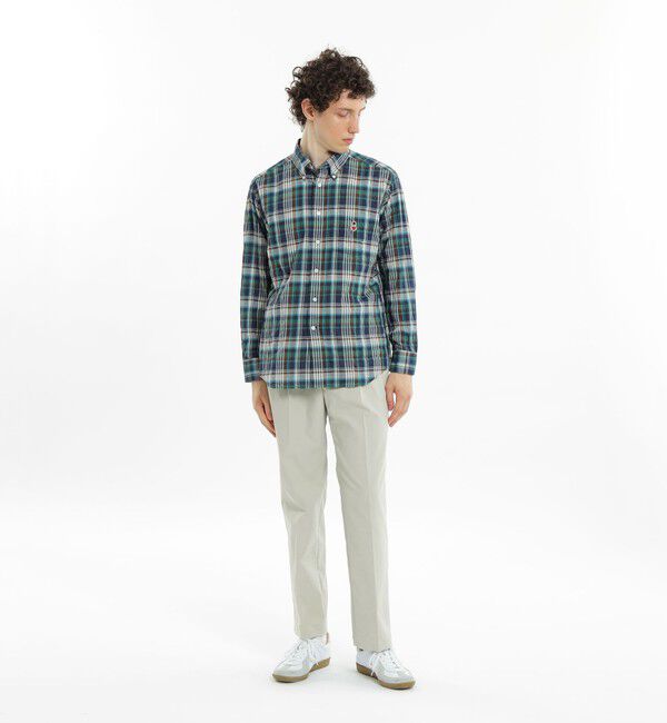 MACKINTOSH PHILOSOPHY「バッキンガムベア ボタンダウンシャツ サッカー/チェック」|シャツ・ブラウス|