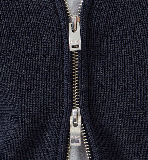 MACKINTOSH PHILOSOPHY「片畦プレーティング ジップアップニット」|ニット・セーター|