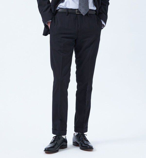 MACKINTOSH PHILOSOPHY「トロッター エクストラソリッドトラウザーズ キャバリーツイル」|スラックス|ネイビー