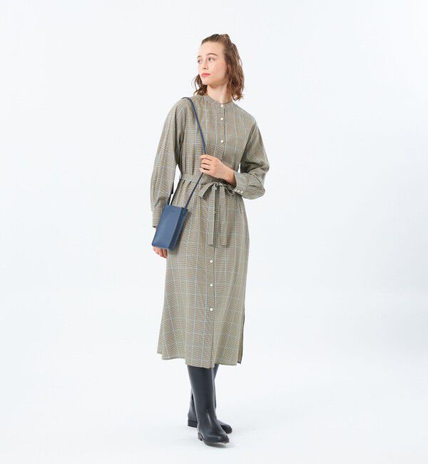MACKINTOSH PHILOSOPHY「タックスリーブチェックシャツドレス」|ワンピース|
