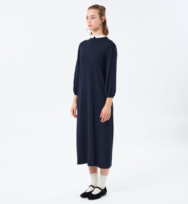 MACKINTOSH PHILOSOPHY「【25年秋冬モデル】Cleric Collar Knit サックワンピース」|ワンピース|