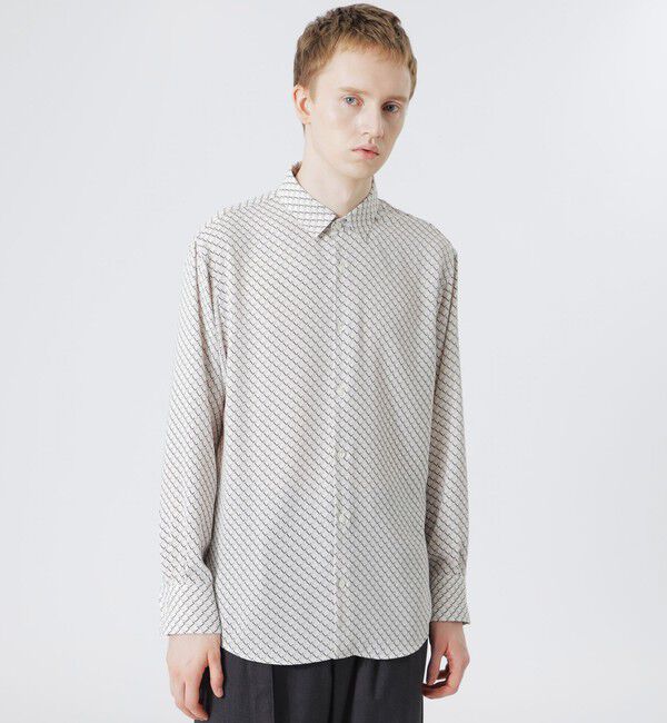  「ビンテージジオメトリック シャツ」|シャツ・ブラウス|ホワイト