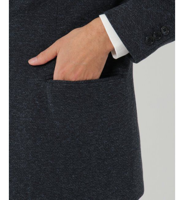 IKKA LOUNGE「ウールブレンドジャージ－ジャケット」|テーラードジャケット|