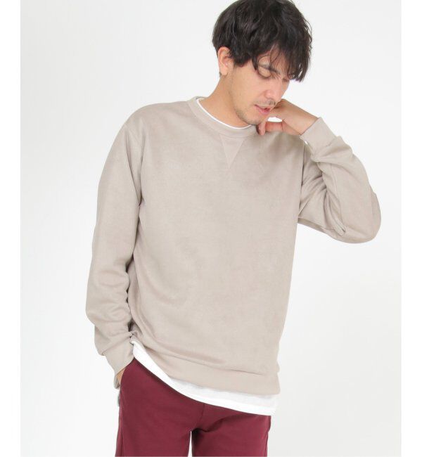 ikka「【抗菌防臭／吸水速乾】セイケツフェイクスエードレイヤードプルオーバー【消臭】」|パーカー|ライトグレイ