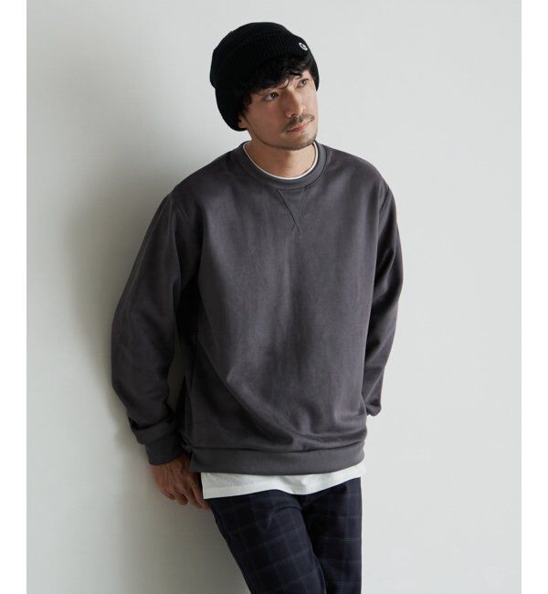 ikka「【抗菌防臭／吸水速乾】セイケツフェイクスエードレイヤードプルオーバー【消臭】」|パーカー|