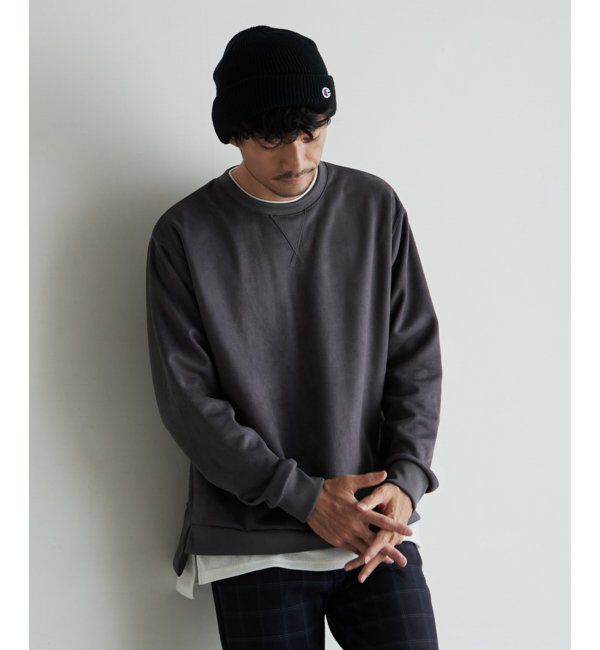 ikka「【抗菌防臭／吸水速乾】セイケツフェイクスエードレイヤードプルオーバー【消臭】」|パーカー|