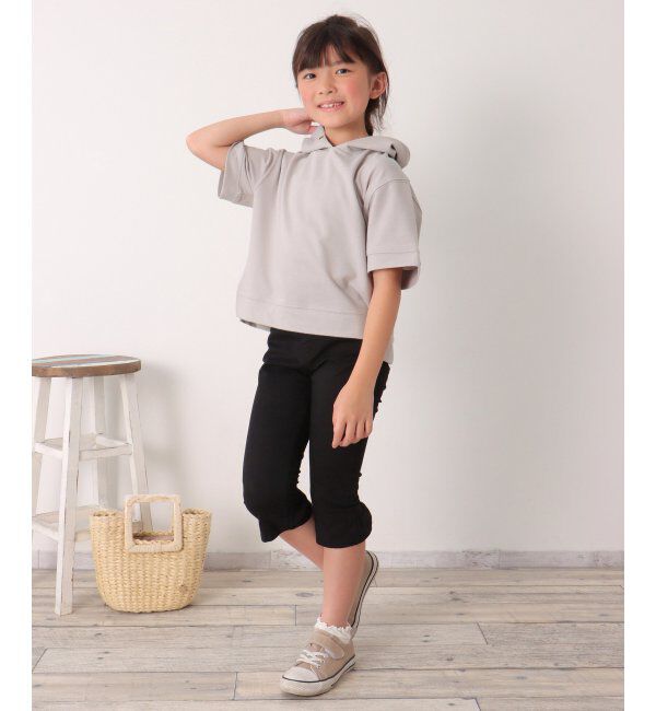ikka kids「コットンUSA鹿の子パーカー（120~160cm）」|Tシャツ・カットソー|