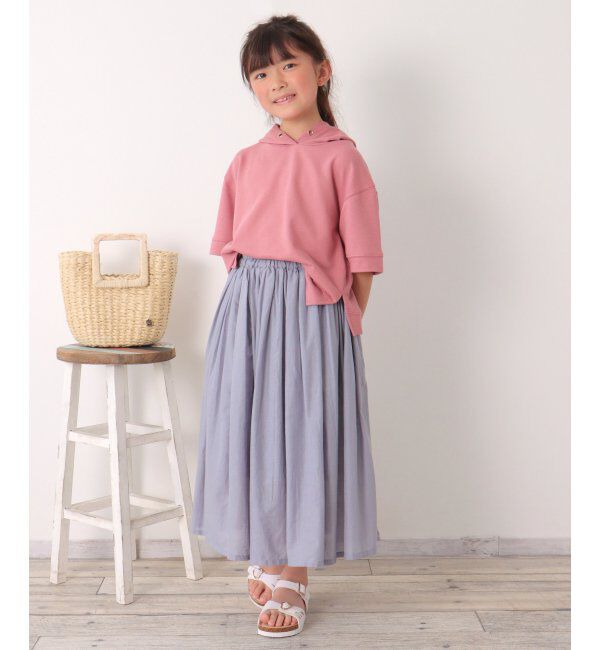 ikka kids「コットンUSA鹿の子パーカー（120~160cm）」|Tシャツ・カットソー|