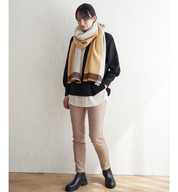 ikka「裾レイヤードニットプルオーバー」|プルオーバー|