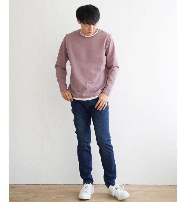 ikka「パイナップルレイヤードロンＴ」|Tシャツ・カットソー|