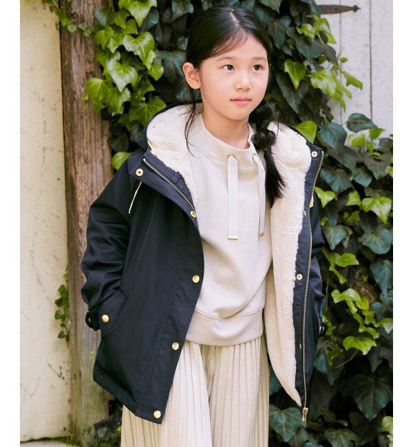 ikka kids「【親子おそろい】総裏フェイクファーマンパジャケット（110~160cm）」|その他|