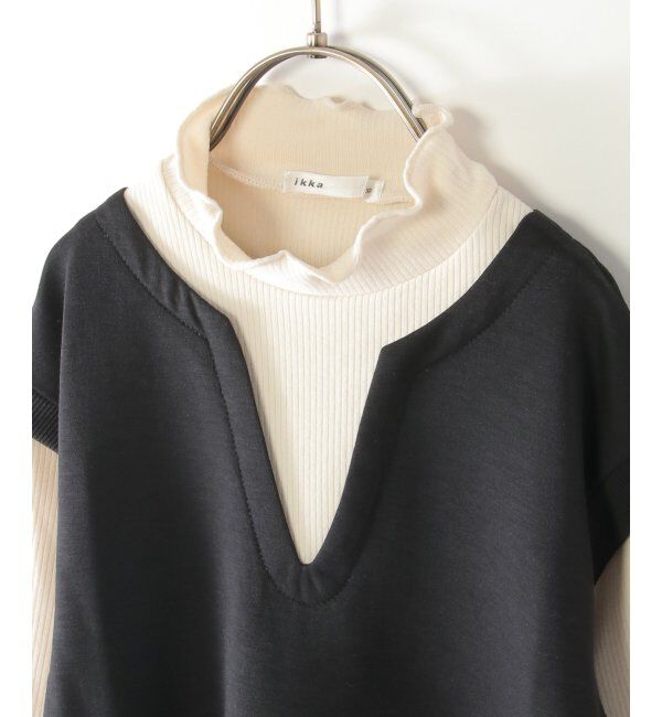 ikka kids「キーネックジャンスカドッキングワンピース（120~160cm）」|スカート|