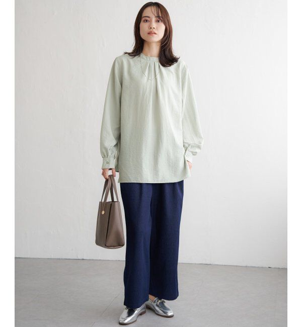 ikka「前後2WAYバンドカラーシャツ」|シャツ・ブラウス|