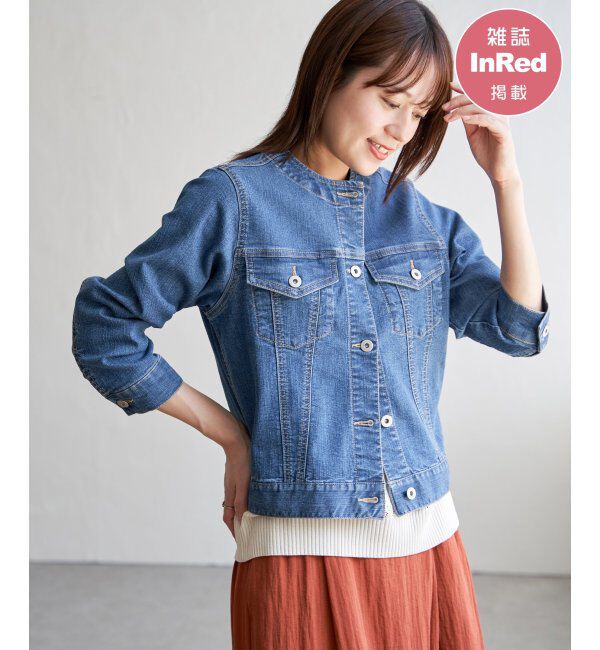 ikka「【雑誌InRed4月号掲載】ストレッチノーカラーGジャン」|その他|