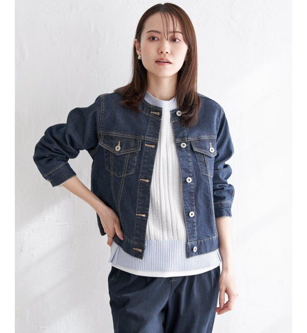 ikka「【雑誌InRed4月号掲載】ストレッチノーカラーGジャン」|その他|