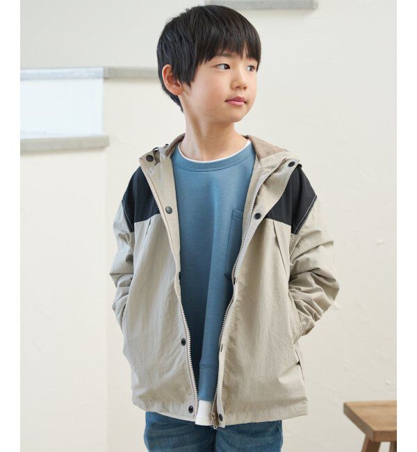 ikka kids「裏メッシュ胸切り替えマウンテンパーカー（110~160cm）」|その他|