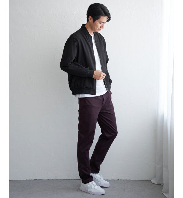 ikka「撥水メランジリブブルゾン」|ブルゾン・スタジャン|