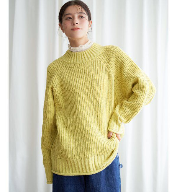Lbc with Life「マットモールチャンキーニットプルオーバー」|カーディガン|イエロー