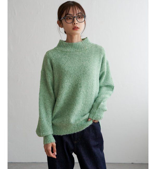 Lbc with Life「ラメブークレーハイネックプルオーバー」|カーディガン|