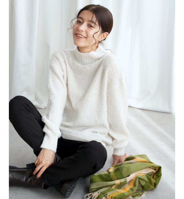 Lbc with Life「ラメブークレーハイネックプルオーバー」|カーディガン|