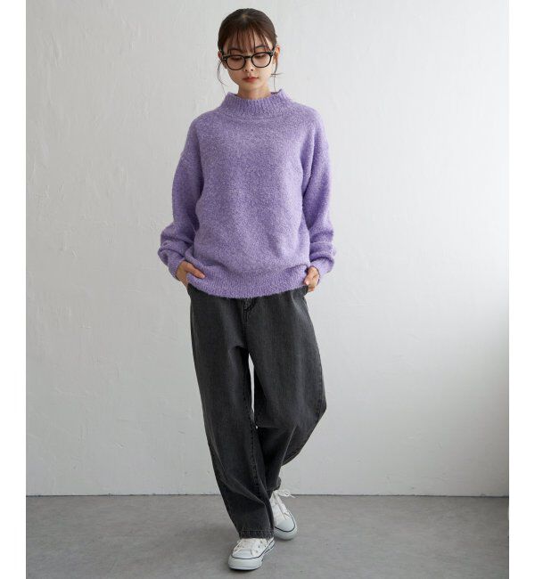 Lbc with Life「ラメブークレーハイネックプルオーバー」|カーディガン|