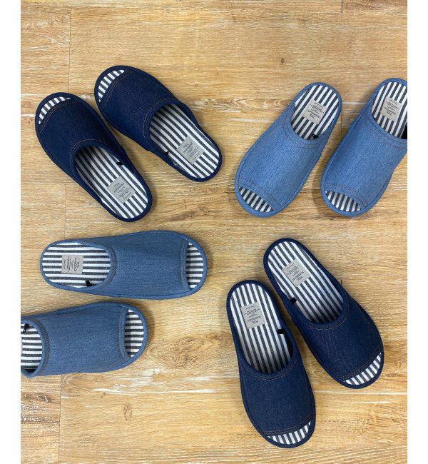 Lbc with Life「3Dコンフォートデニムスリッパ」|ルームシューズ|