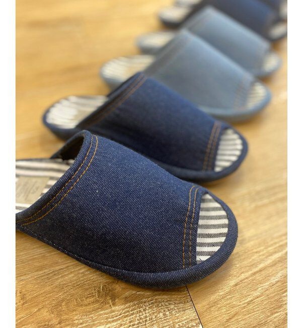 Lbc with Life「3Dコンフォートデニムスリッパ」|ルームシューズ|