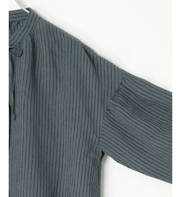 Lbc with Life「シアーストライプパフスリーブブラウス」|シャツ・ブラウス|