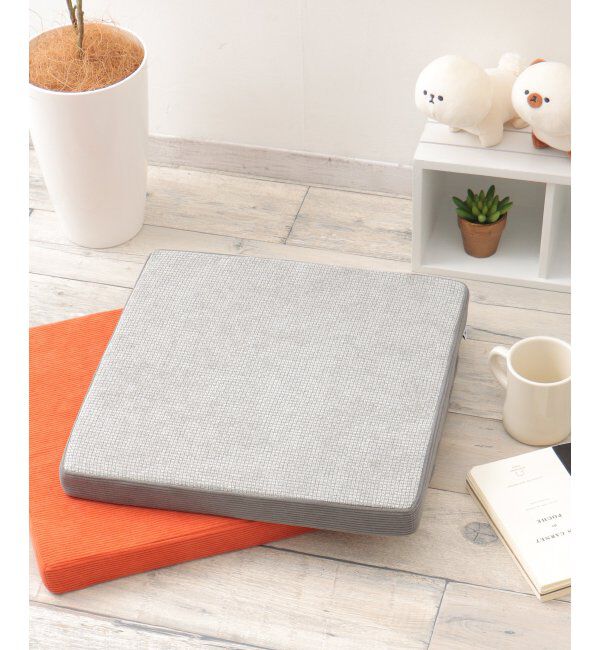 Lbc with Life「スクエアコンビシートクッション H4cm」|クッション・クッションカバー|