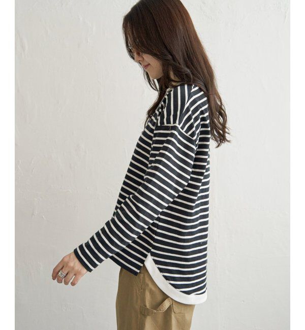 Lbc with Life「リブ使いボーダーT」|Tシャツ・カットソー|