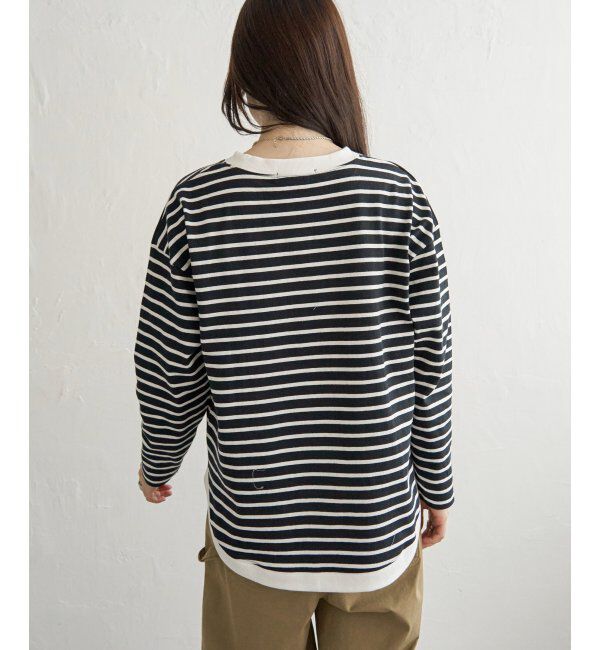 Lbc with Life「リブ使いボーダーT」|Tシャツ・カットソー|