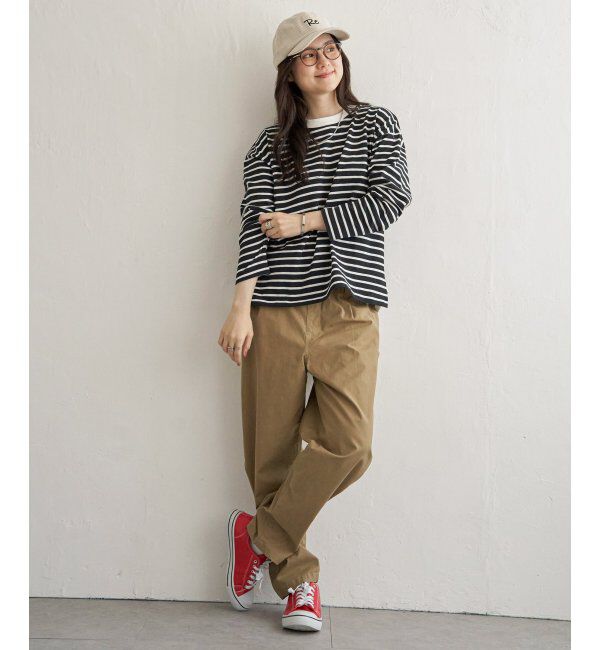 Lbc with Life「リブ使いボーダーT」|Tシャツ・カットソー|