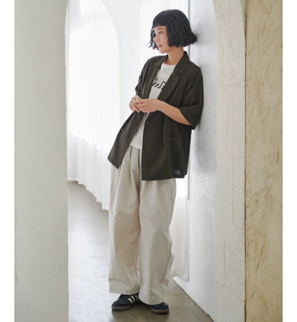 Lbc with Life「ナイロンギャザーワイドパンツ」|その他|