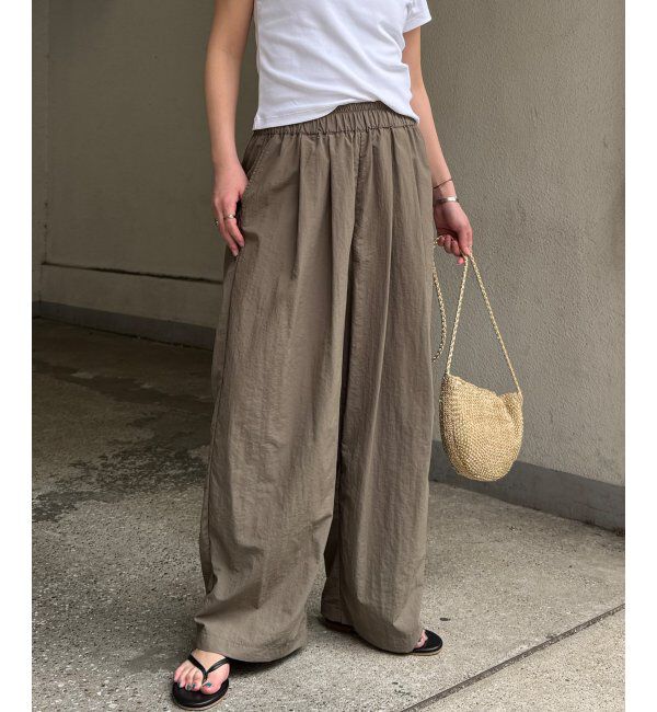 Lbc with Life「ナイロンギャザーワイドパンツ」|その他|