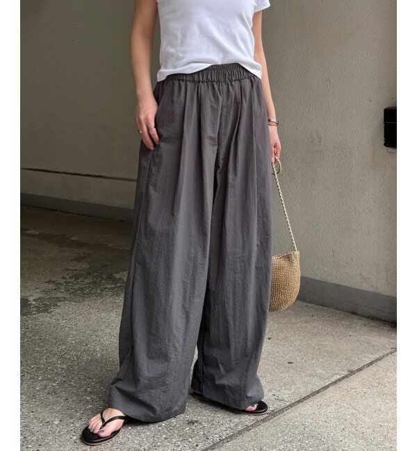 Lbc with Life「ナイロンギャザーワイドパンツ」|その他|