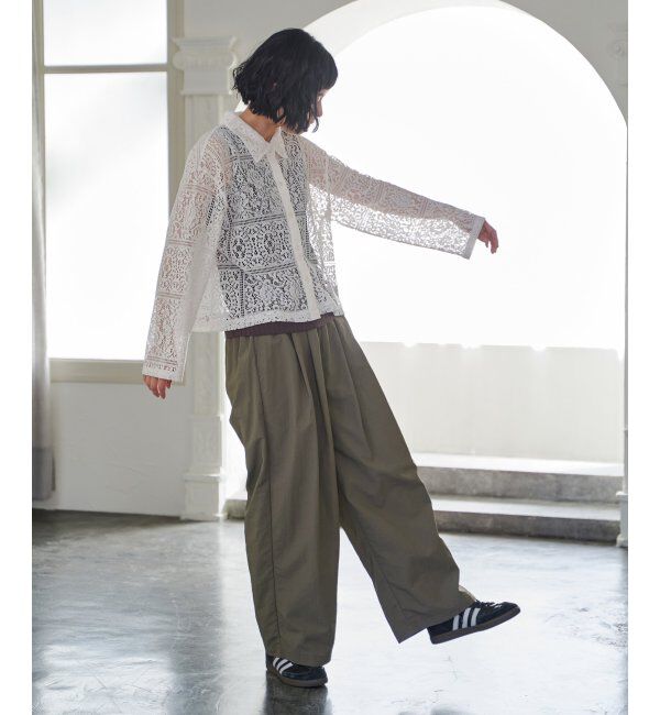 Lbc with Life「ナイロンギャザーワイドパンツ」|その他|