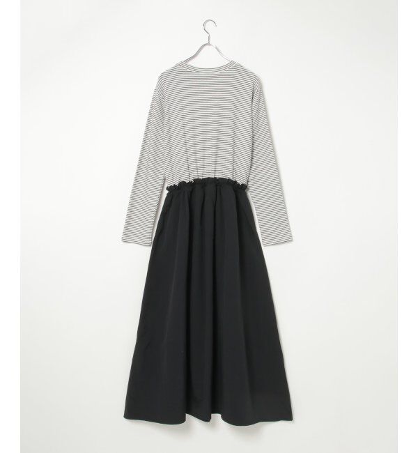 VENCE share style「綿天竺&times;合繊ワンピース」|ワンピース|