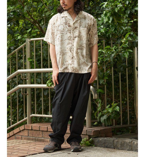 VENCE share style「ジャングル総柄半袖シャツ」|シャツ・ブラウス|