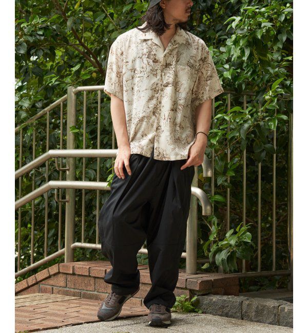 VENCE share style「ジャングル総柄半袖シャツ」|シャツ・ブラウス|