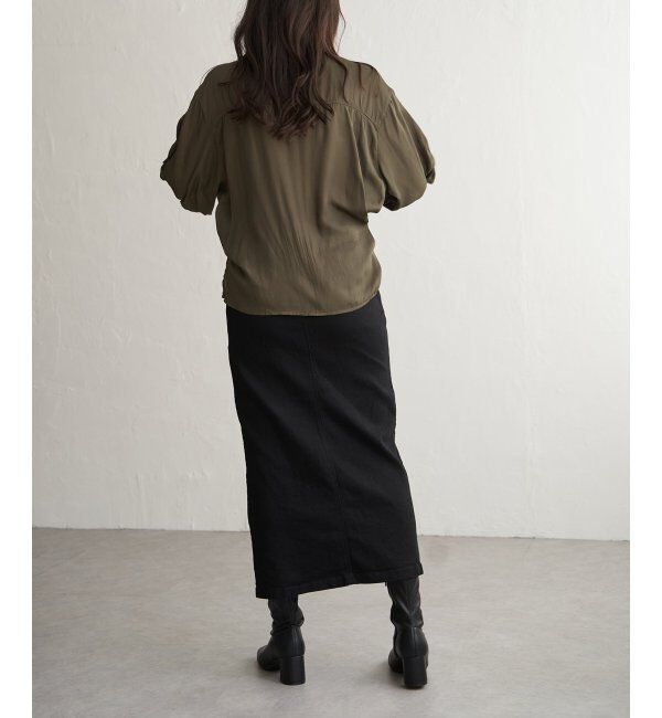 VENCE share style「ハイウエストナローデニムタイトスカート」|スカート|