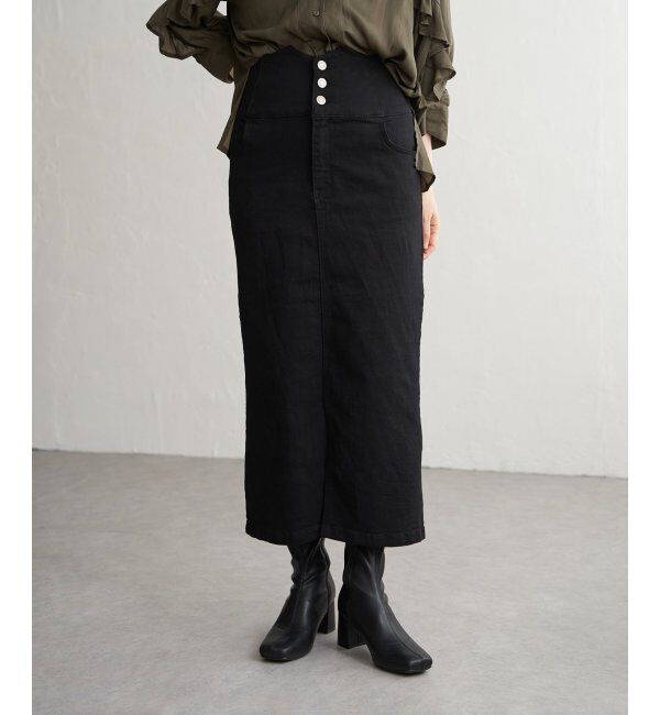 VENCE share style「ハイウエストナローデニムタイトスカート」|スカート|