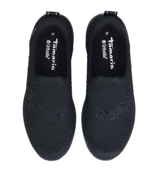 IMPORT SELECT「【Tamaris】ラインストーンスリッポンスニーカー(455811)」|スニーカー|