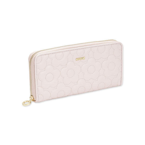 MARY QUANT「キルトフォームデイジー パース」|財布|ベージュ