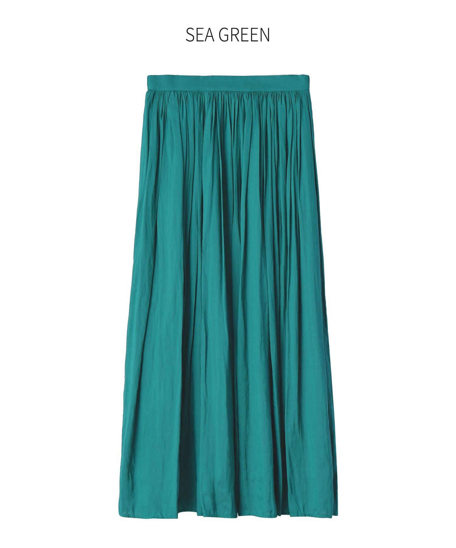 STYLE DELI「【Made in JAPAN】ヴィンテージサテンギャザーロングスカートC／85cm丈」|スカート|