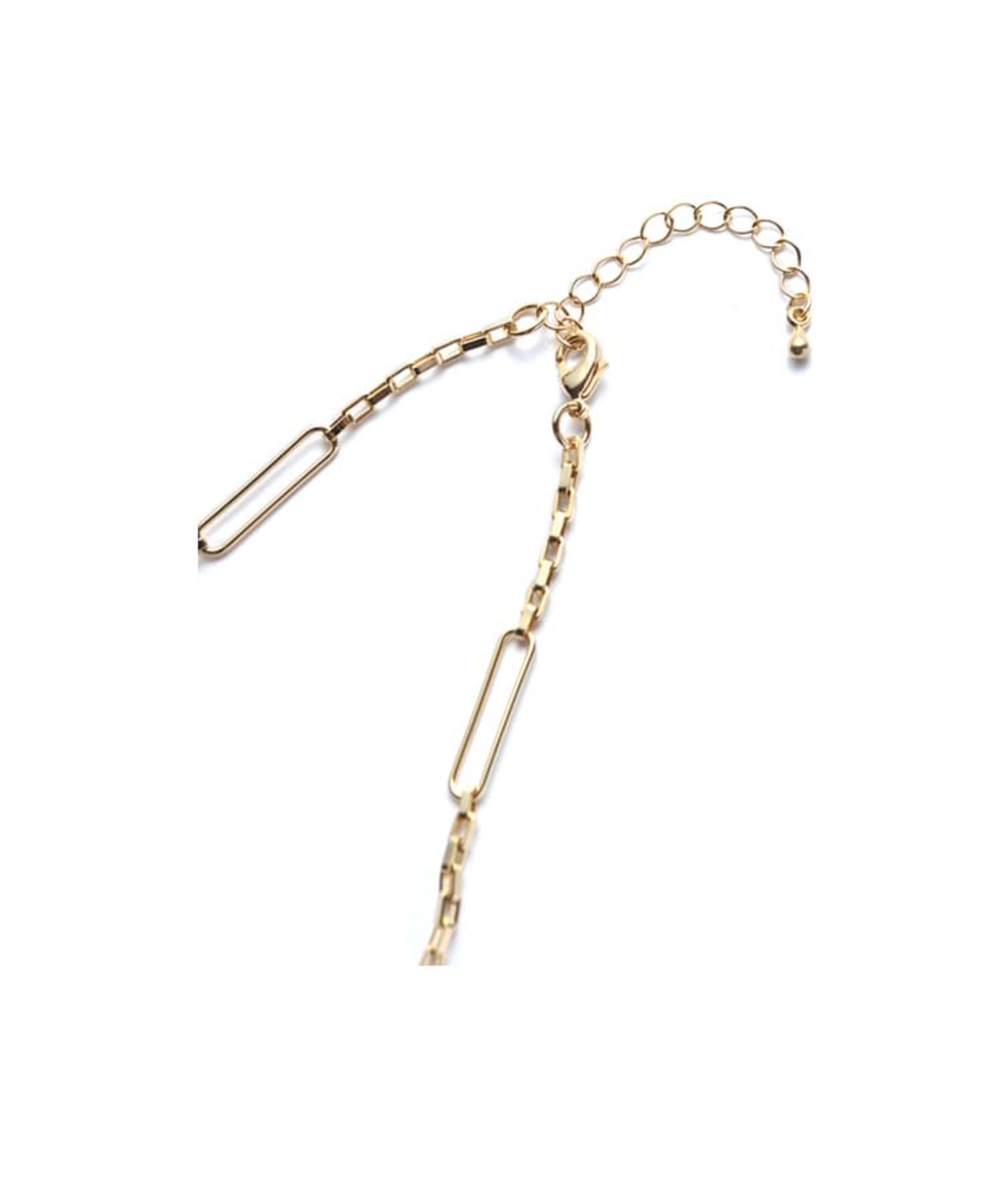 STYLE DELI「スクエア交互チェーンロングネックレス」|ネックレス|