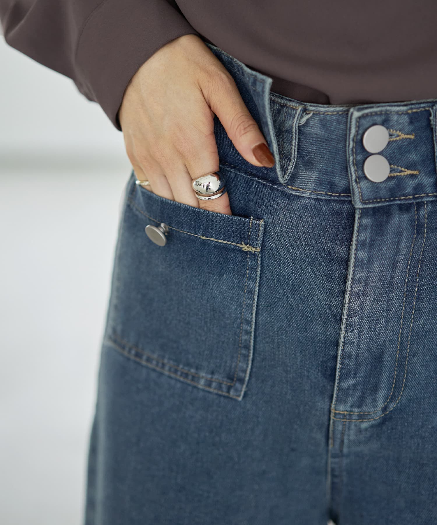 STYLE DELI「ポケットデニムバギーパンツ」|デニム|