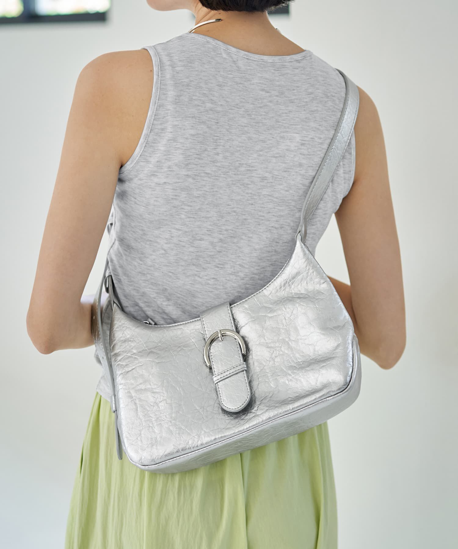 STYLE DELI「表面加工ベルト留めショルダーバッグ」|ショルダー・メッセンジャー|