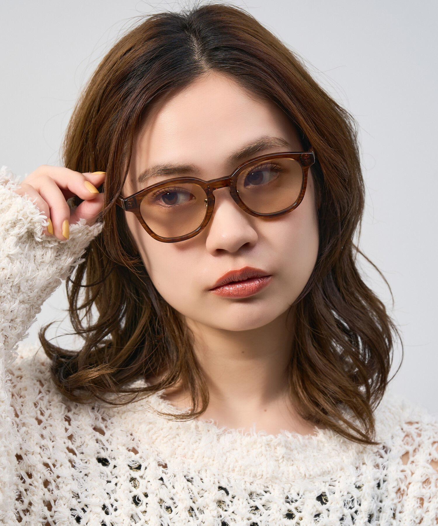  「Zoff | UNITED ARROWS ウェリントン型 サングラス クリアフレーム UVカット ズレ防止 ユナイテッドアローズ」|サングラス|