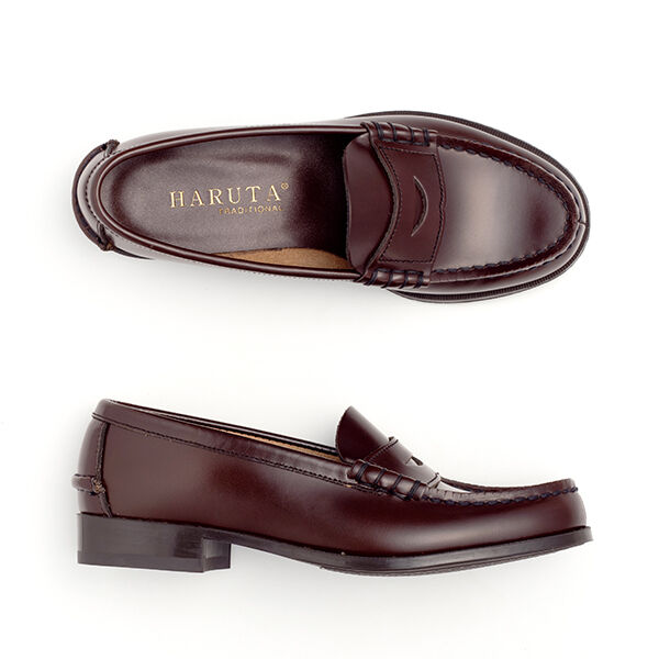 HARUTA「[3E]レディス牛革コインローファー #3048」|ローファー|