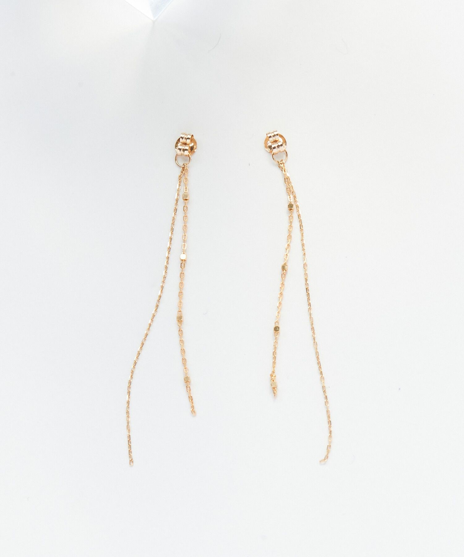 JUPITER「【累計販売 1000点突破！】【K10】デザインチェーンピアスキャッチ/5cm」|ピアス|